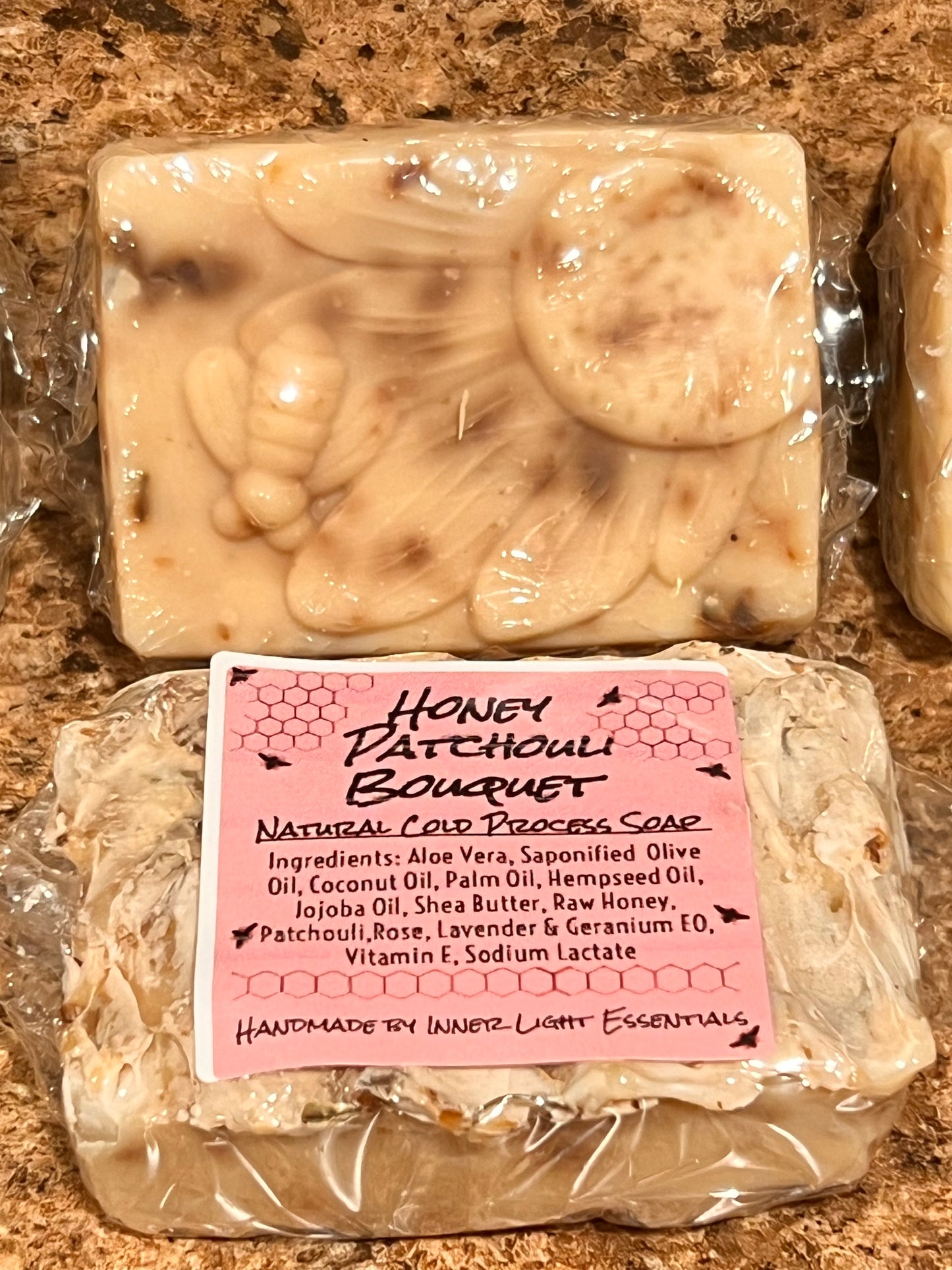 Honey Patchouli Bouquet Natural Cold Process Soap