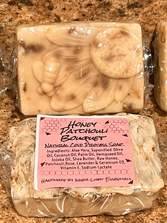 Honey Patchouli Bouquet Natural Cold Process Soap