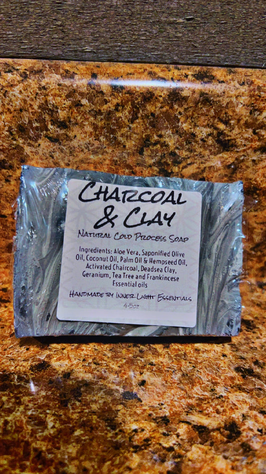 Charcoal & Clay Natural Cold Process Soap