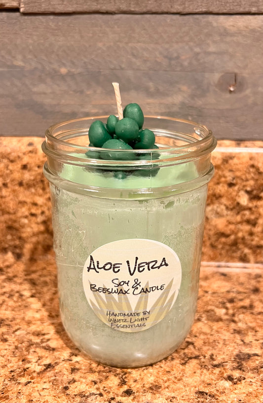 “Aloe Vera” Soy and Beeswax Candle